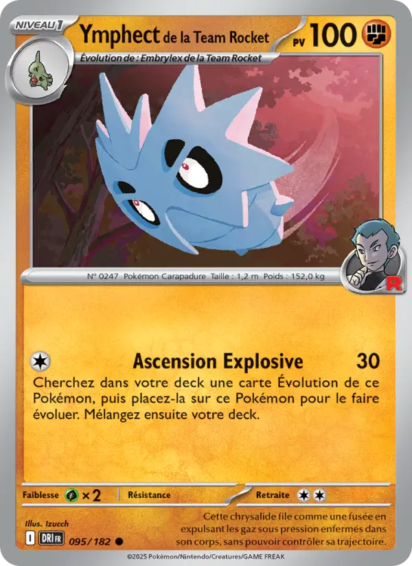 Ymphect de la Team Rocket — carte 095 de l’extension Rivalités Destinées
