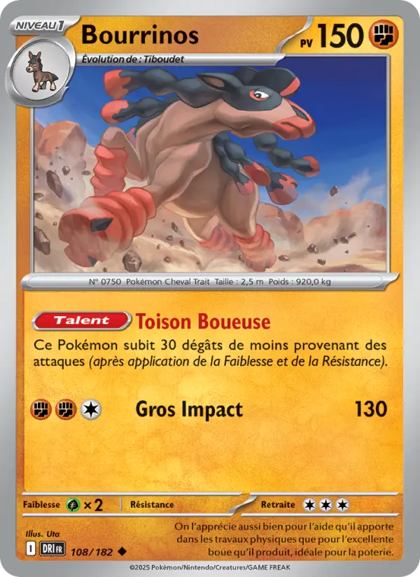 Bourrinos — carte 108 de l’extension Rivalités Destinées