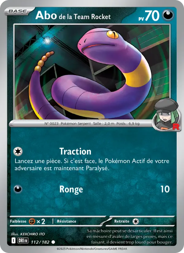 Abo de la Team Rocket — carte 112 de l’extension Rivalités Destinées