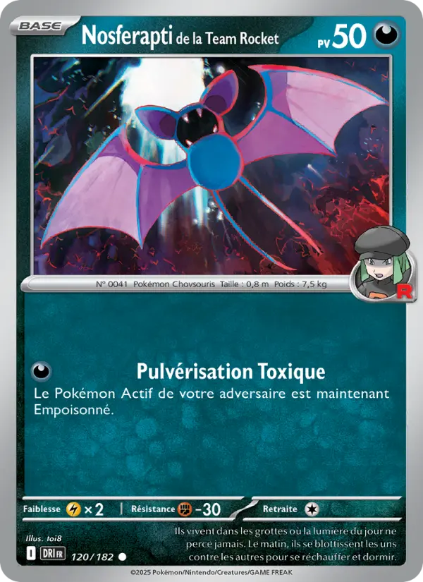 Nosferapti de la Team Rocket — carte 120 de l’extension Rivalités Destinées