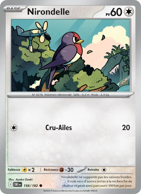 Nirondelle — carte 156 de l’extension Rivalités Destinées