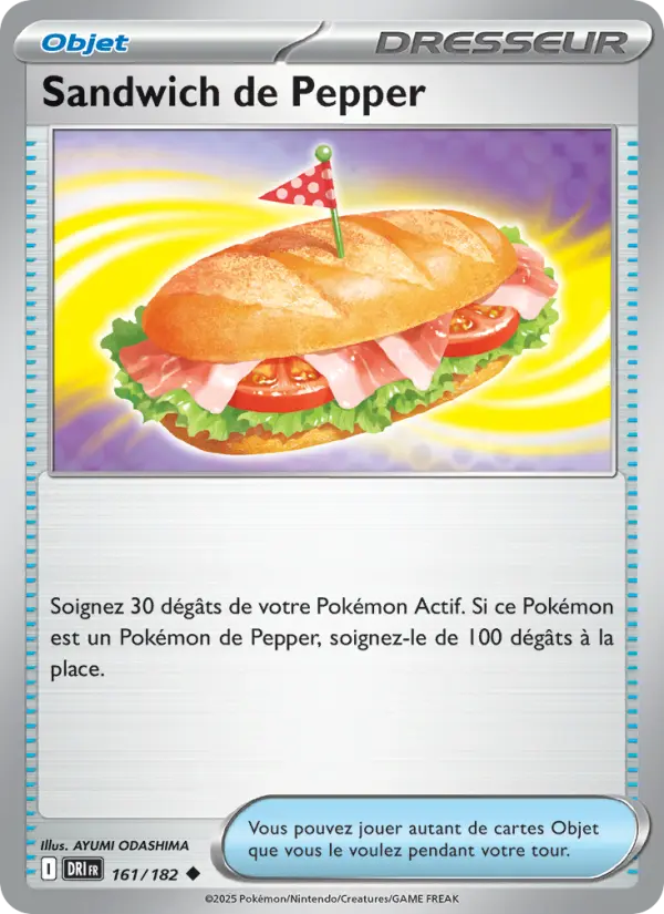 Sandwich de Pepper — carte 161 de l’extension Rivalités Destinées