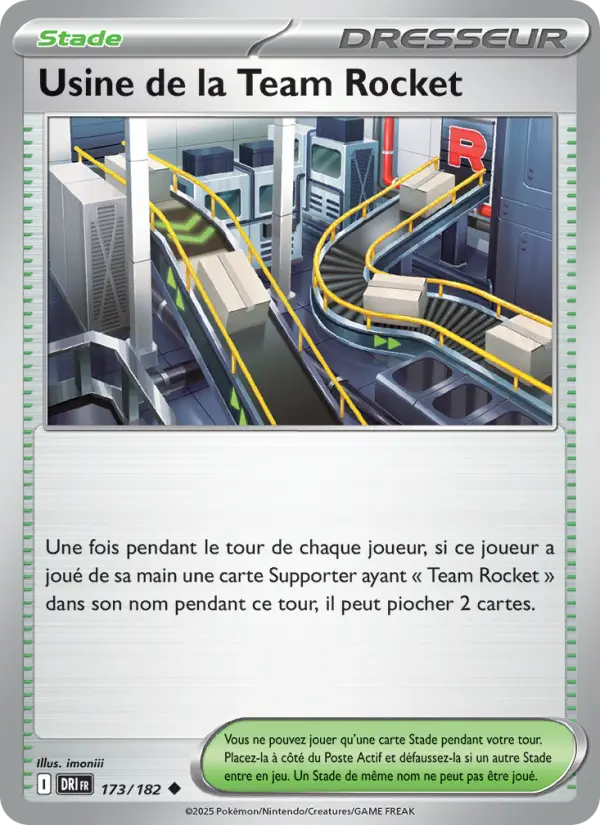 Usine de la Team Rocket — carte 173 de l’extension Rivalités Destinées