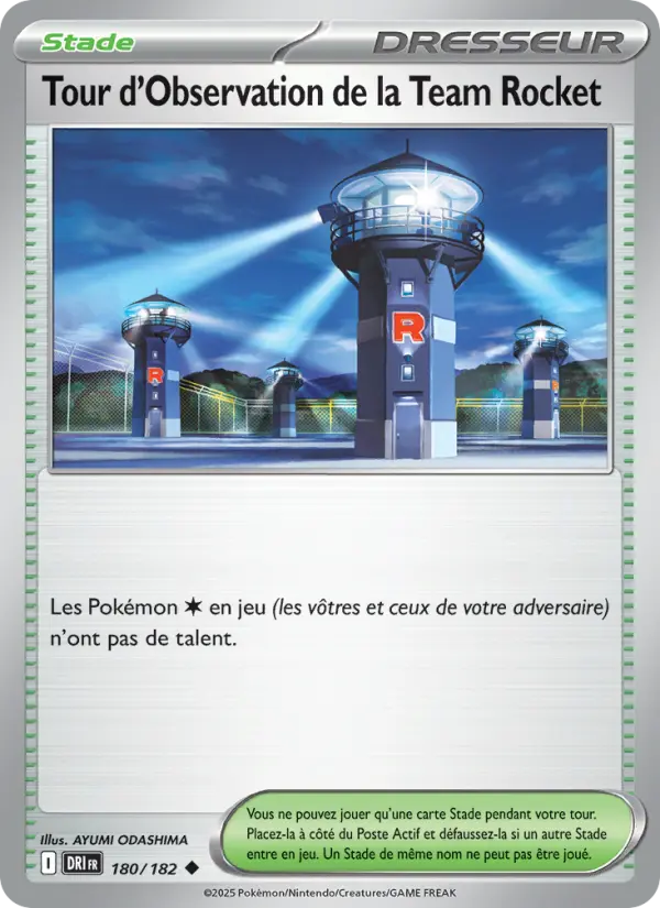 Tour d'Observation de la Team Rocket — carte 180 de l’extension Rivalités Destinées