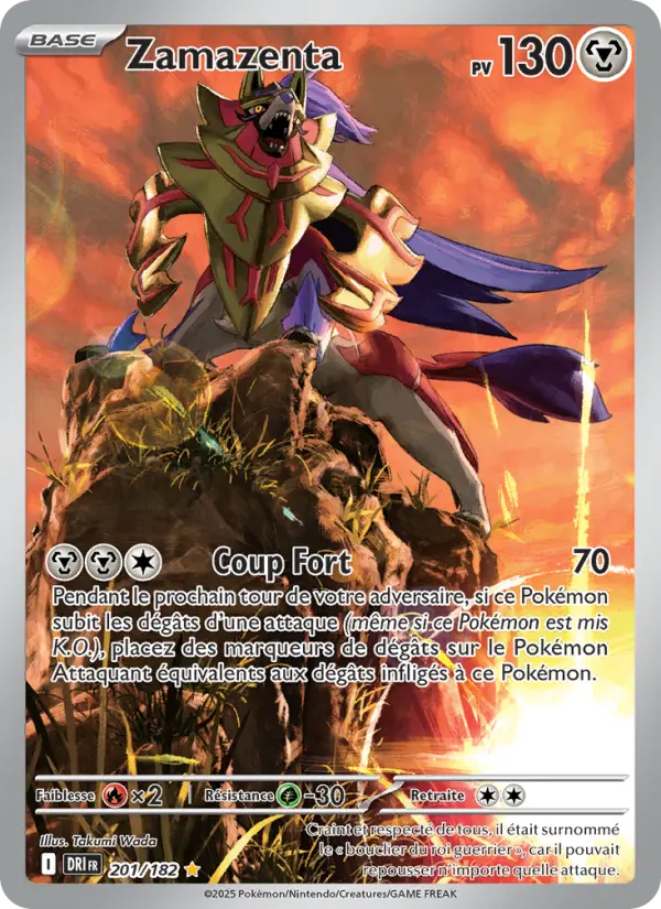 Zamazenta — carte 201 de l’extension Rivalités Destinées