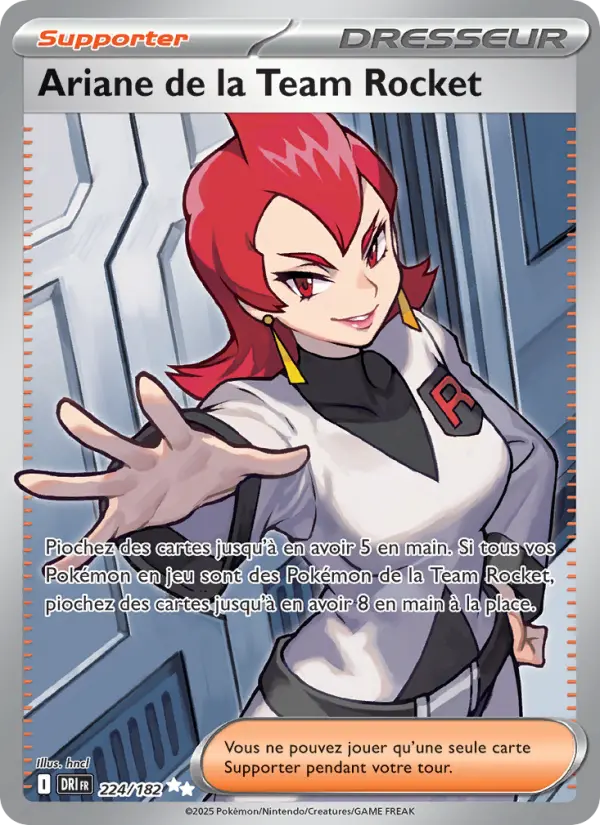 Ariane de la Team Rocket — carte 224 de l’extension Rivalités Destinées