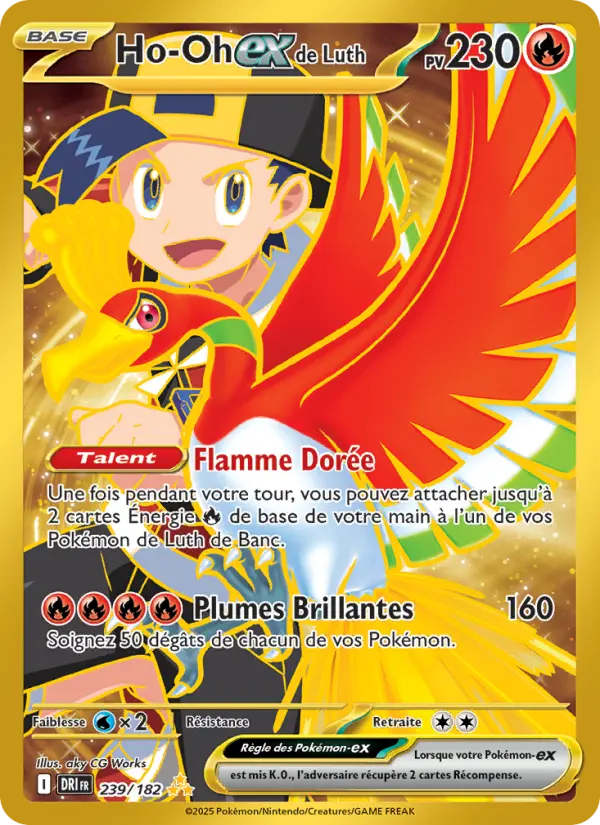 Ho-Oh-ex de Luth — carte 239 de l’extension Rivalités Destinées