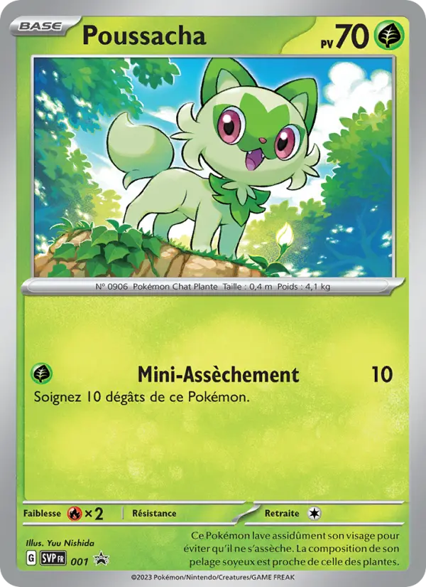 Poussacha — carte 001 de l’extension SVP Black Star Promos
