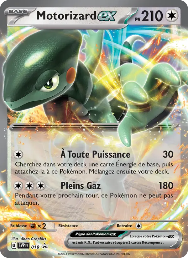 Motorizard-ex — carte 018 de l’extension SVP Black Star Promos