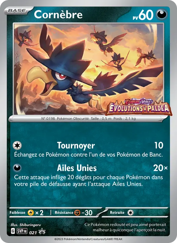 Cornèbre — carte 021 de l’extension SVP Black Star Promos