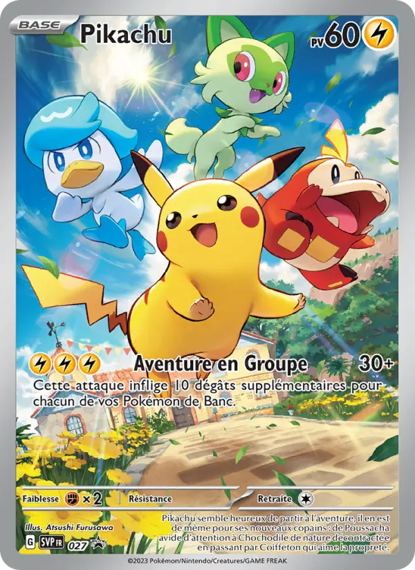 Pikachu — carte 027 de l’extension SVP Black Star Promos