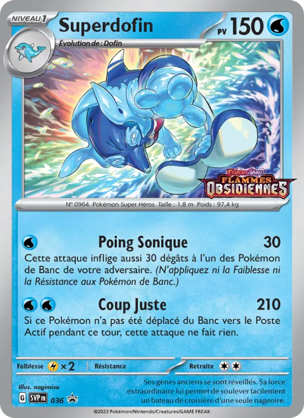 Superdofin — carte 036 de l’extension SVP Black Star Promos
