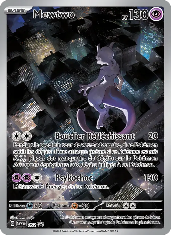 Mewtwo — carte 052 de l’extension SVP Black Star Promos