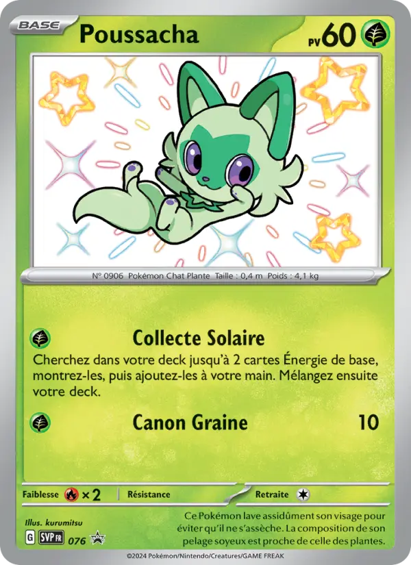 Poussacha — carte 076 de l’extension SVP Black Star Promos