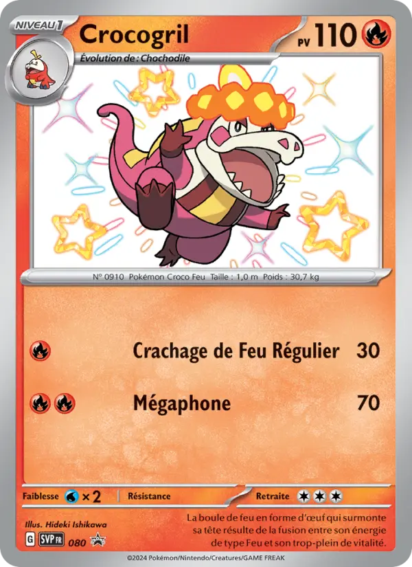 Crocogril — carte 080 de l’extension SVP Black Star Promos