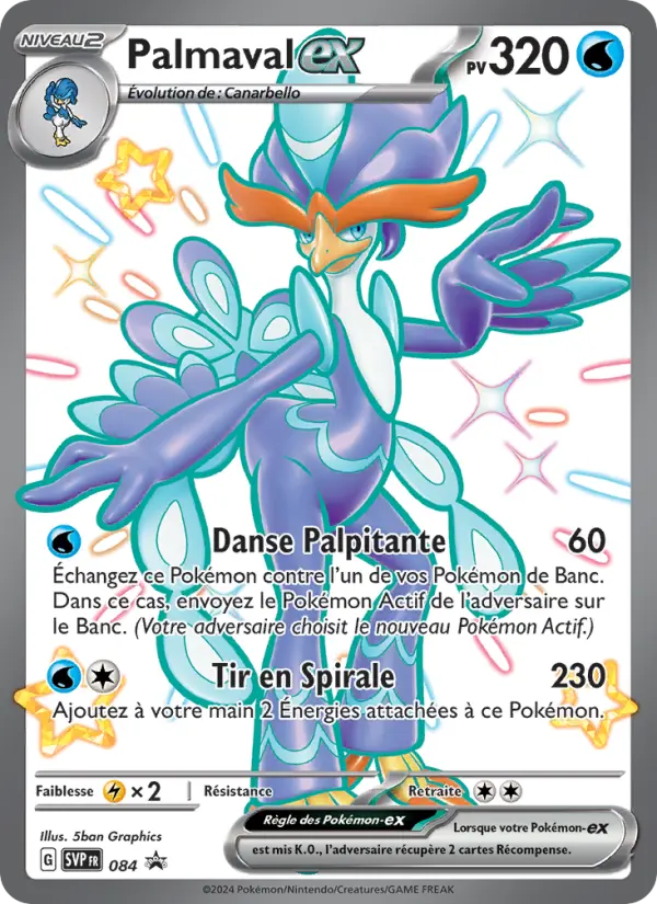 Palmaval-ex — carte 084 de l’extension SVP Black Star Promos