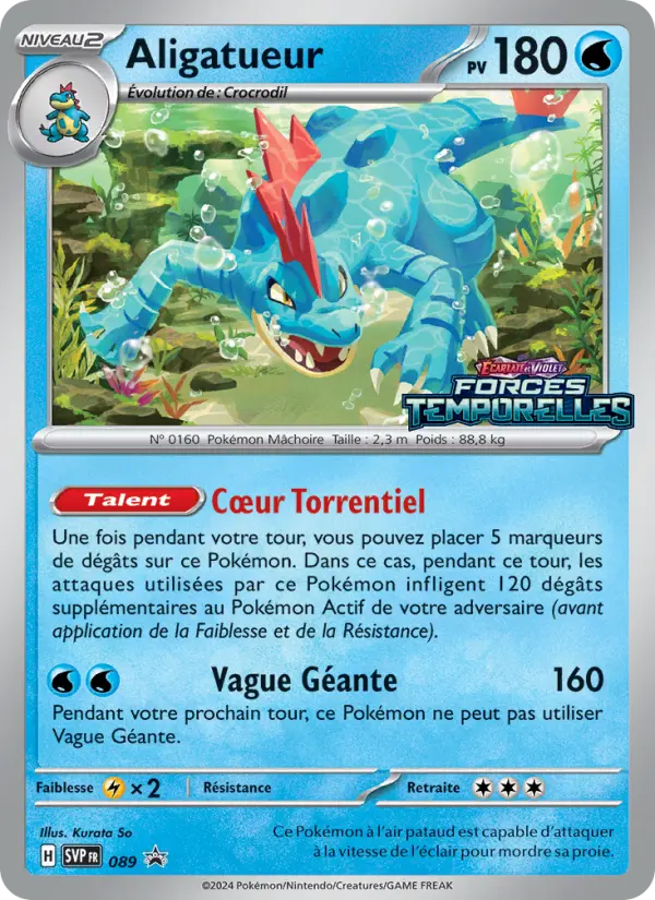 Aligatueur — carte 089 de l’extension SVP Black Star Promos