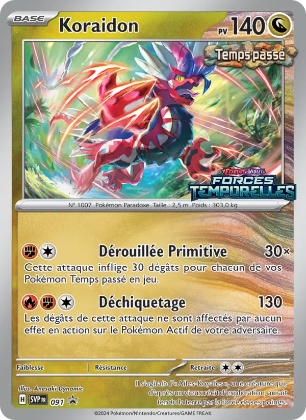 Koraidon — carte 091 de l’extension SVP Black Star Promos