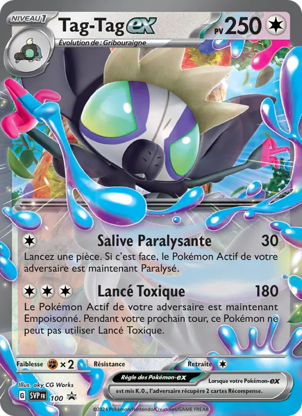 Tag-Tag-ex — carte 100 de l’extension SVP Black Star Promos