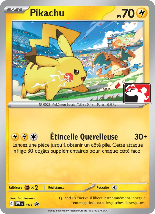 Pikachu — carte 101 de l’extension SVP Black Star Promos