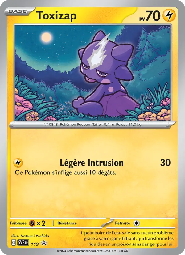 Toxizap — carte 119 de l’extension SVP Black Star Promos