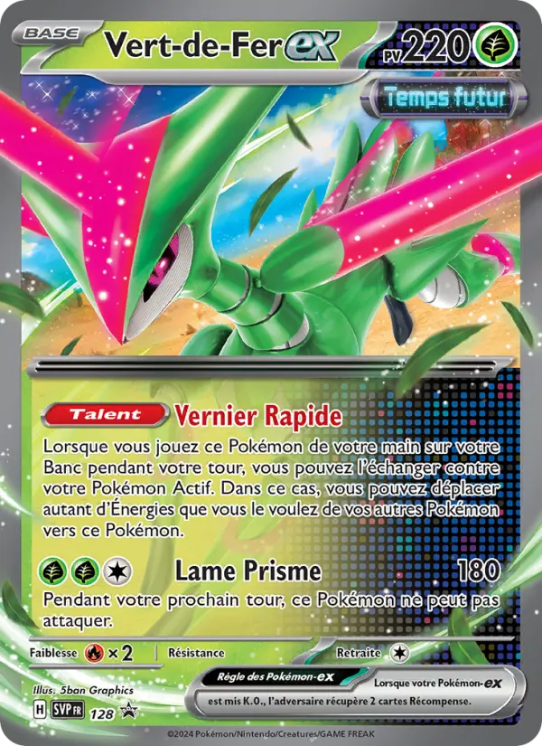 Vert-de-Fer-ex — carte 128 de l’extension SVP Black Star Promos