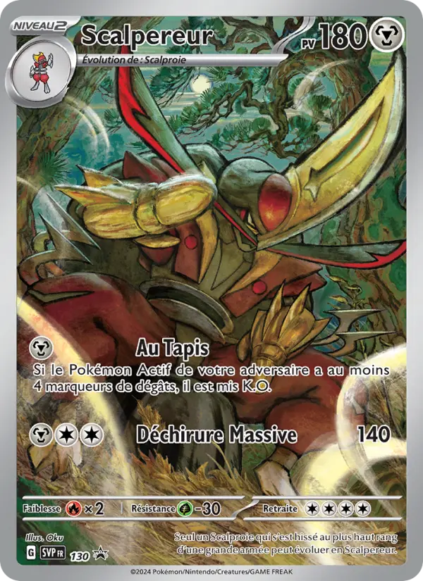 Scalpereur — carte 130 de l’extension SVP Black Star Promos