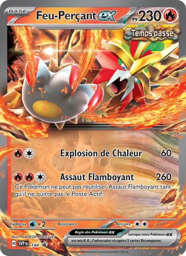 Feu-Perçant-ex — carte 144 de l’extension SVP Black Star Promos