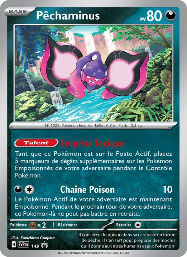 Pêchaminus — carte 149 de l’extension SVP Black Star Promos
