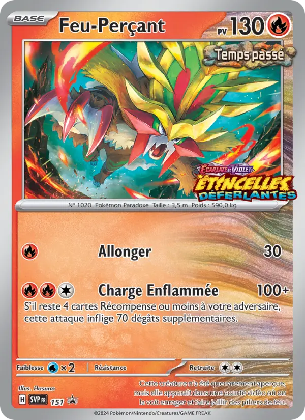 Feu-Perçant — carte 151 de l’extension SVP Black Star Promos
