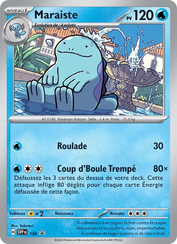 Maraiste — carte 156 de l’extension SVP Black Star Promos