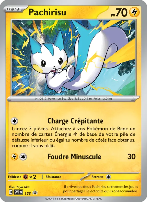 Pachirisu — carte 158 de l’extension SVP Black Star Promos