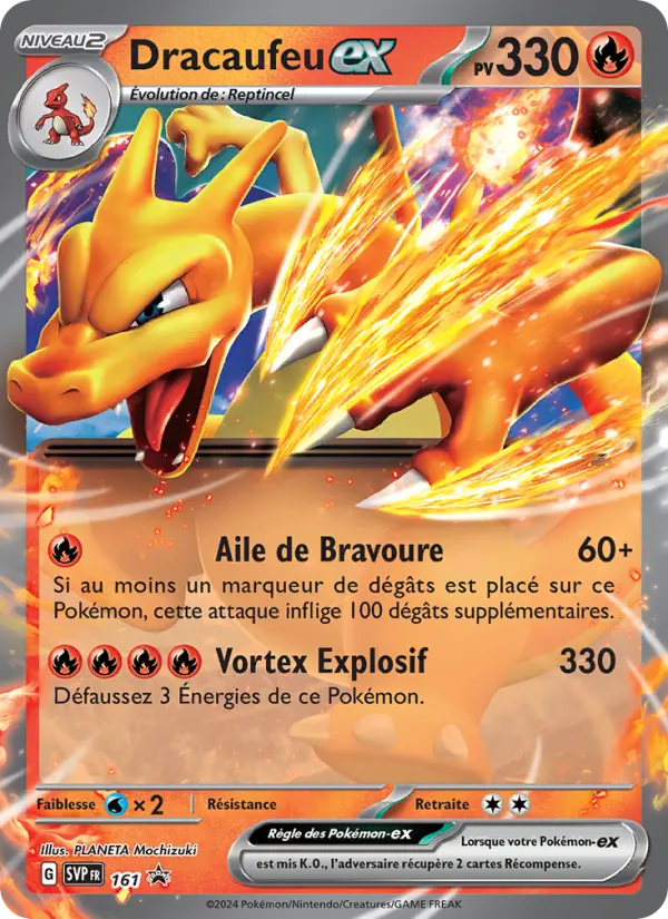 Dracaufeu-ex — carte 161 de l’extension SVP Black Star Promos