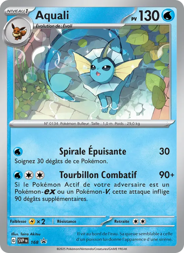 Aquali — carte 168 de l’extension SVP Black Star Promos
