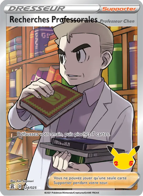 Recherches Professorales (Professeur Chen) — carte 24 de l’extension Célébrations
