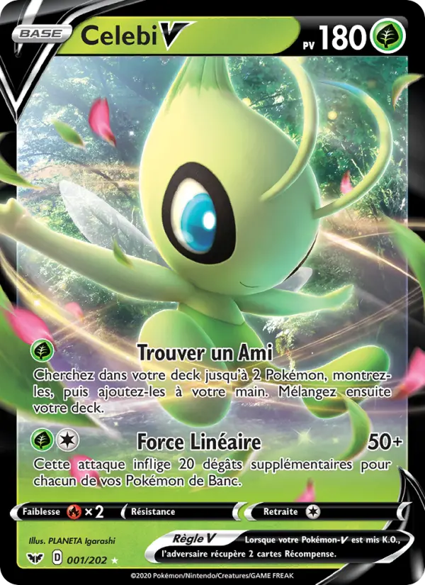 Celebi V — carte 1 de l’extension Épée et Bouclier