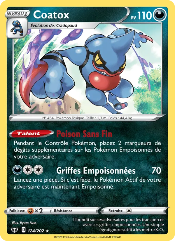 Coatox — carte 124 de l’extension Épée et Bouclier