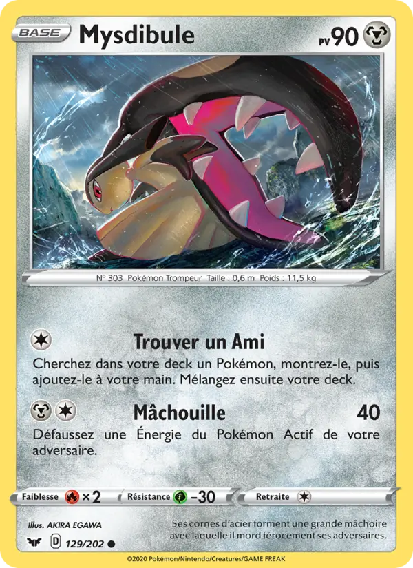 Mysdibule — carte 129 de l’extension Épée et Bouclier