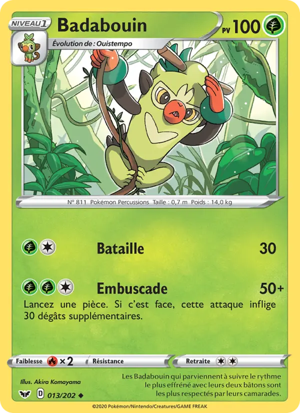 Badabouin — carte 13 de l’extension Épée et Bouclier