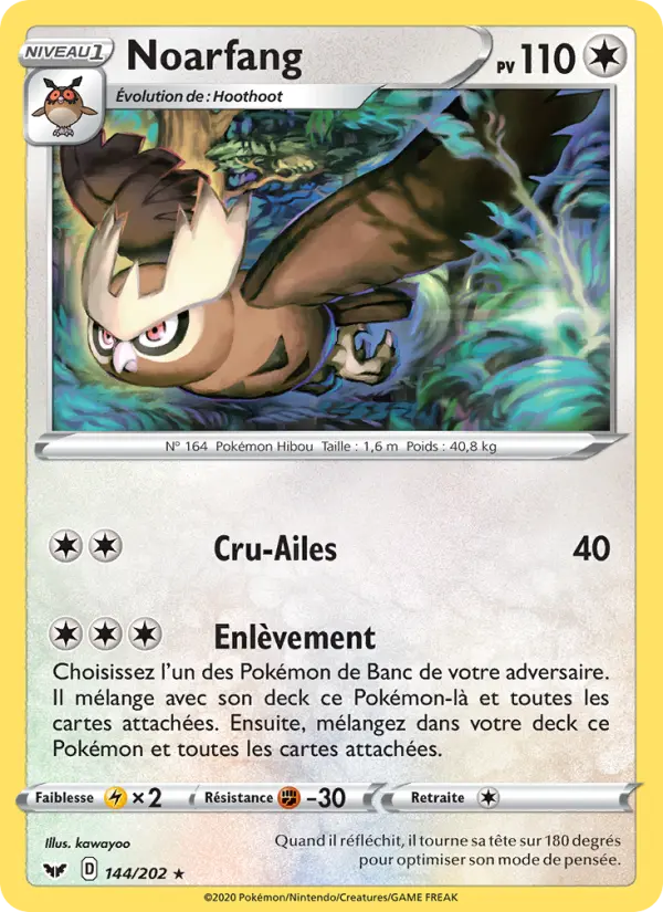Noarfang — carte 144 de l’extension Épée et Bouclier