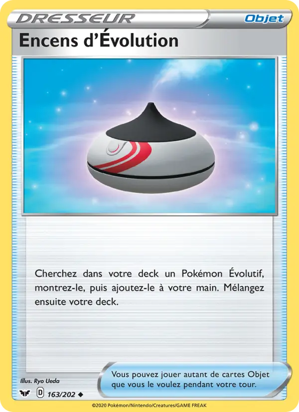 Encens d'Évolution — carte 163 de l’extension Épée et Bouclier