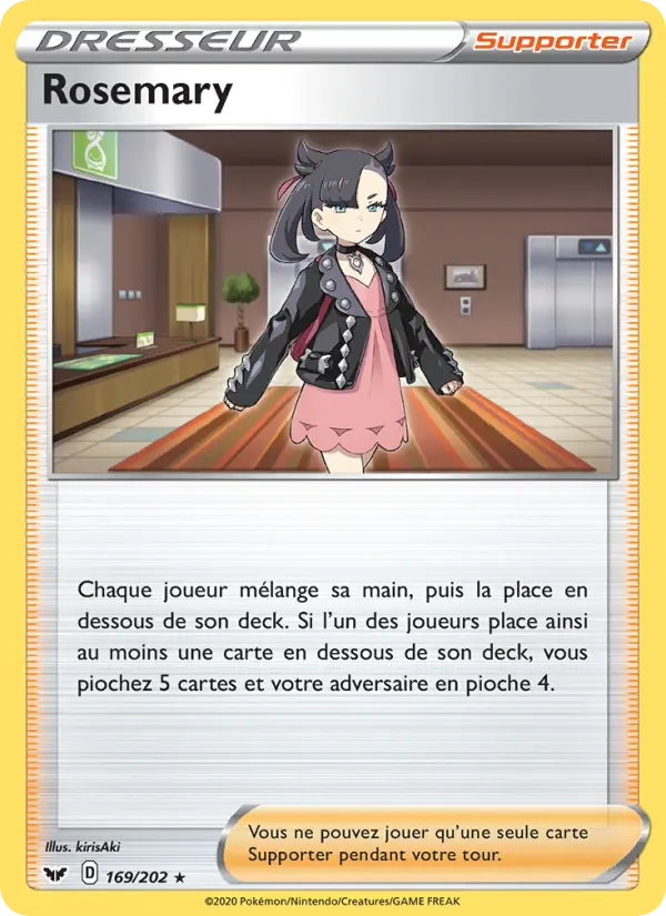 Rosemary — carte 169 de l’extension Épée et Bouclier