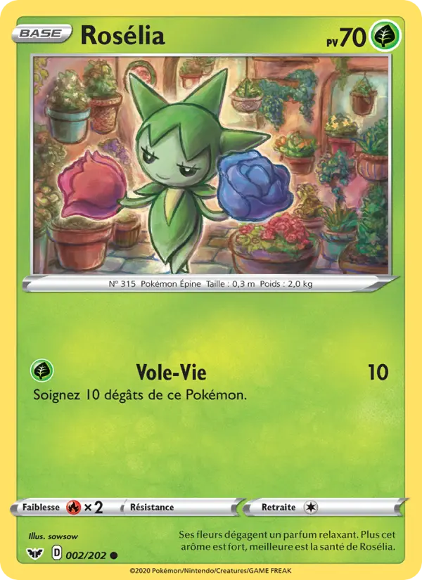 Rosélia — carte 2 de l’extension Épée et Bouclier
