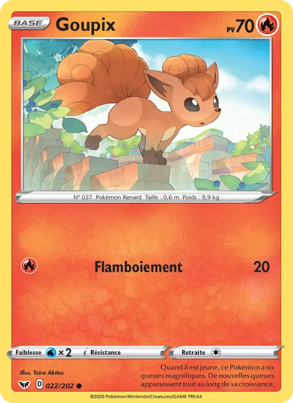 Goupix — carte 22 de l’extension Épée et Bouclier