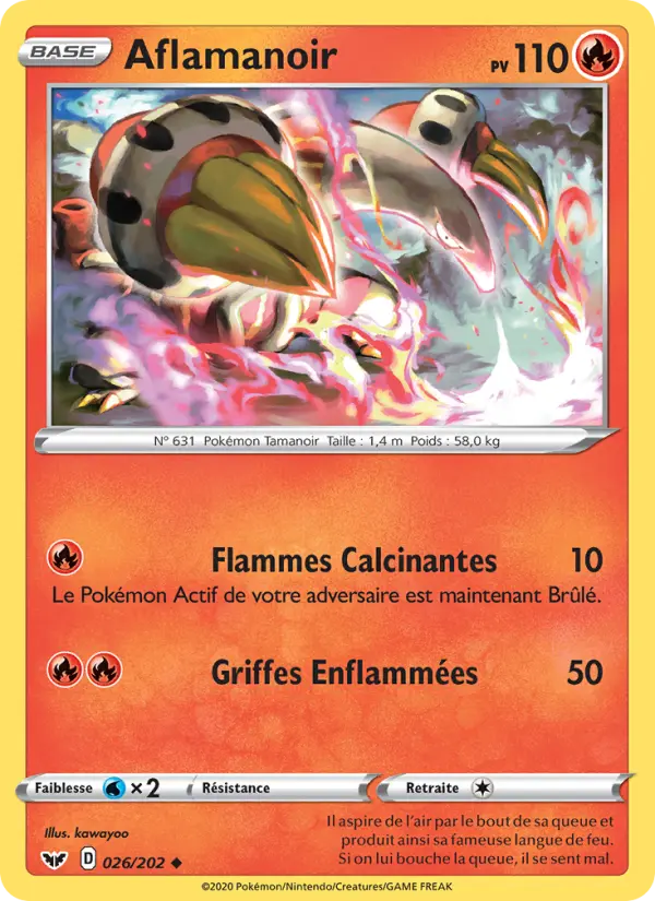 Aflamanoir — carte 26 de l’extension Épée et Bouclier