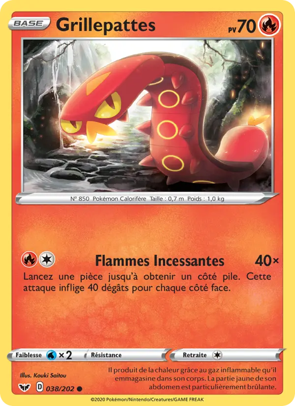 Grillepattes — carte 38 de l’extension Épée et Bouclier