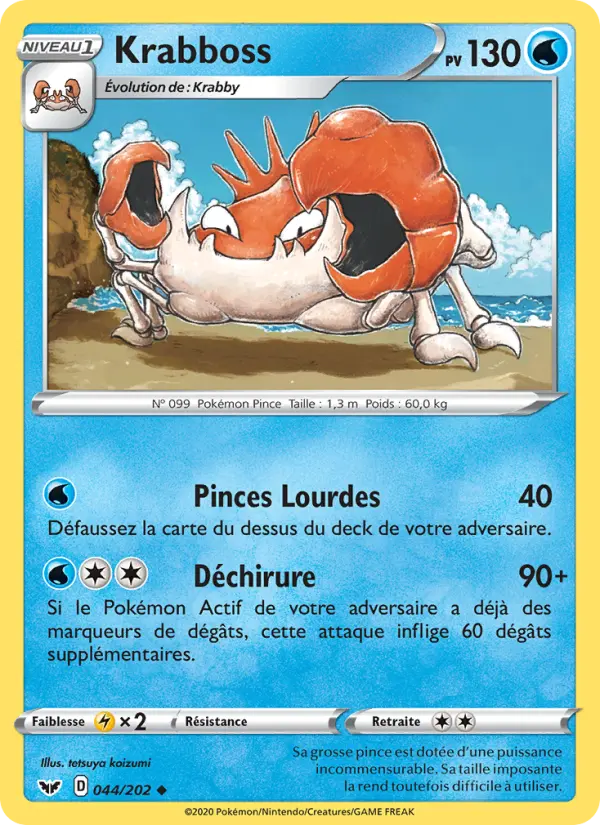 Krabboss — carte 44 de l’extension Épée et Bouclier
