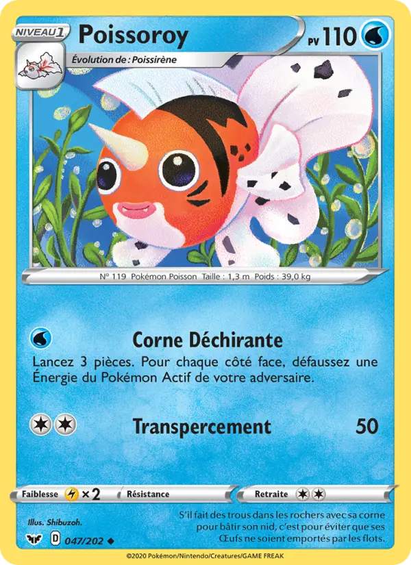 Poissoroy — carte 47 de l’extension Épée et Bouclier