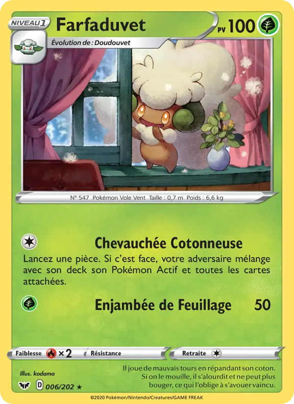 Farfaduvet — carte 6 de l’extension Épée et Bouclier