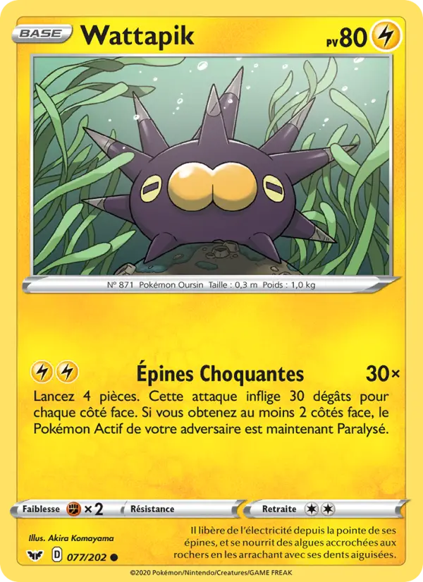 Wattapik — carte 77 de l’extension Épée et Bouclier